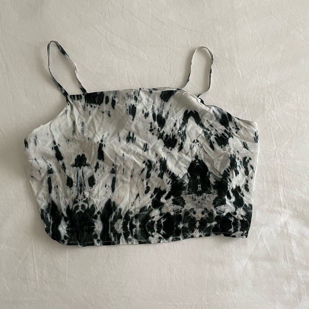 tie dye cropped tank